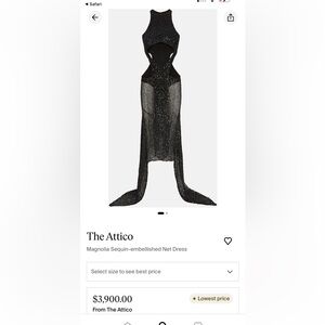 The Attico Magnolia sequin embellished dress